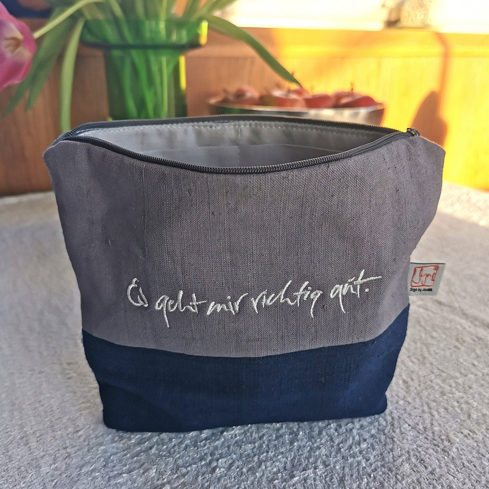 Kosmetik- und Medizintäschchen "Es geht mir richtig gut"