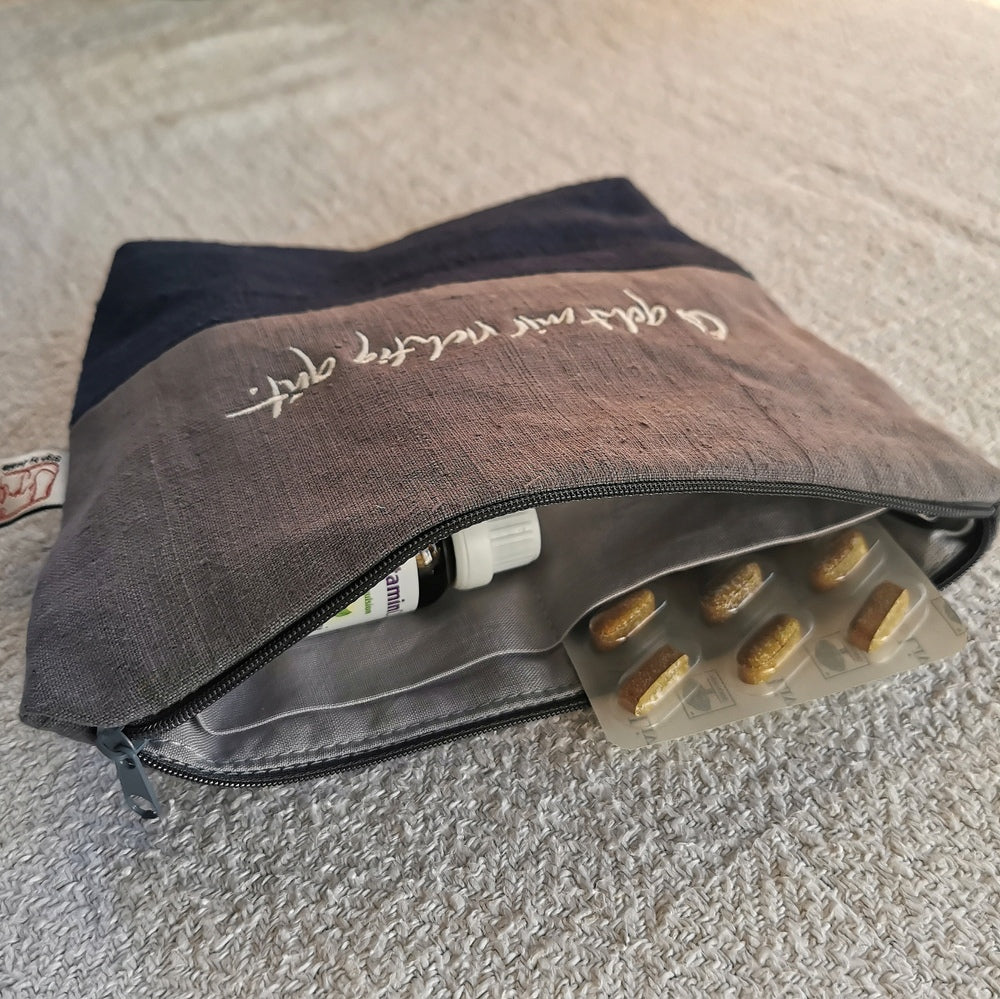 Kosmetik- und Medizintäschchen "Es geht mir richtig gut"