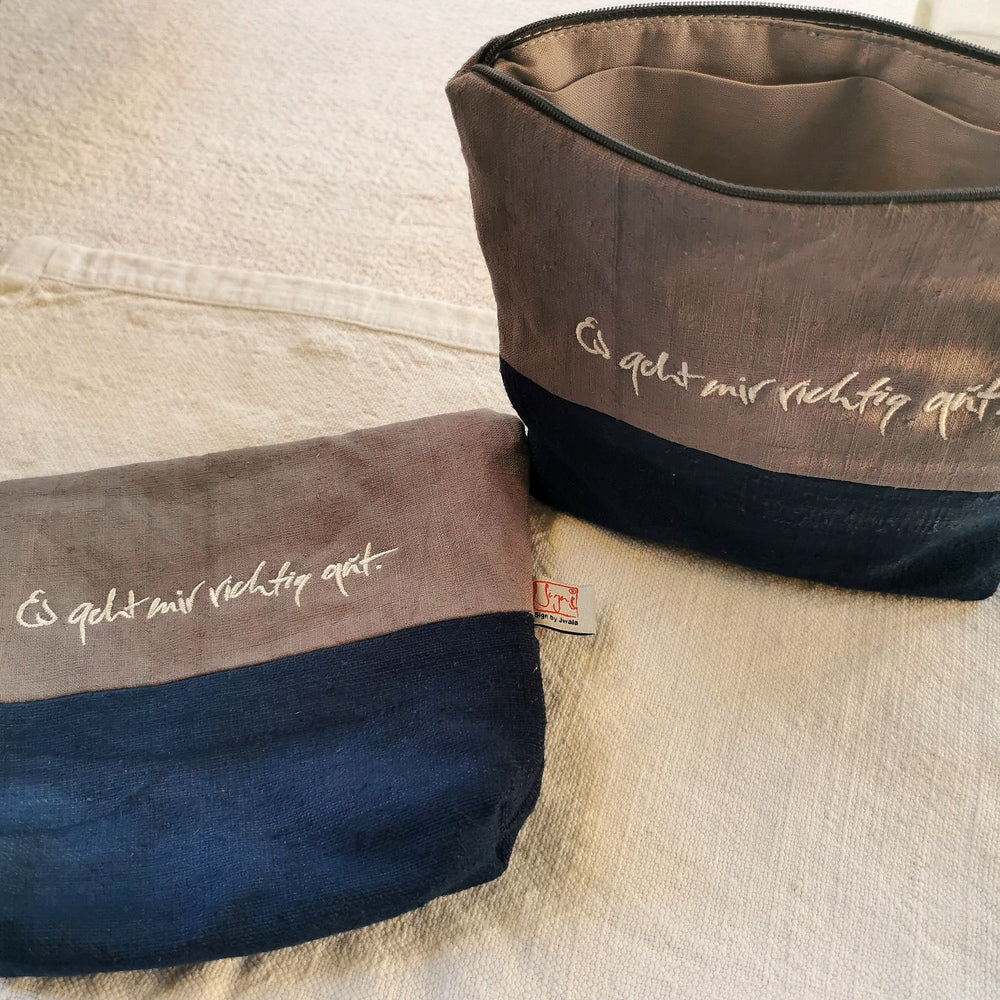 Kosmetik- und Medizintäschchen "Es geht mir richtig gut"