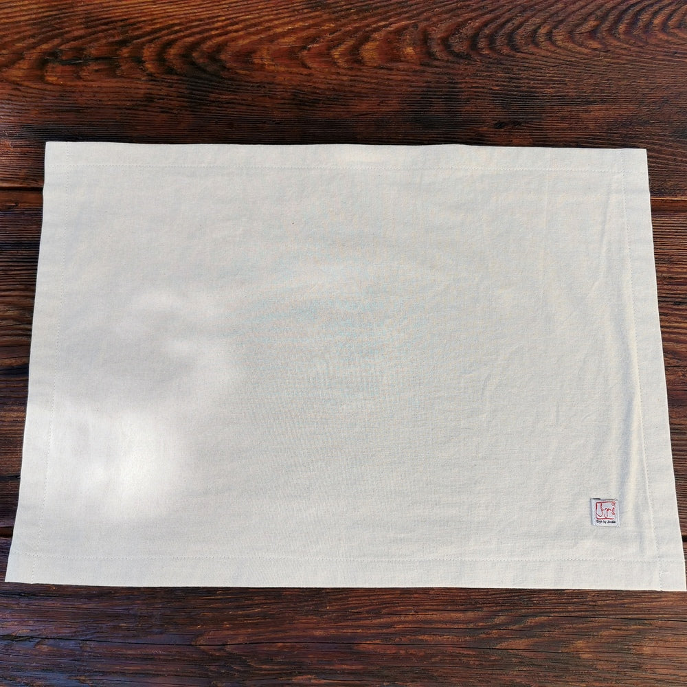 1 Tischset "Es geht mir richtig gut" Bauernleinen