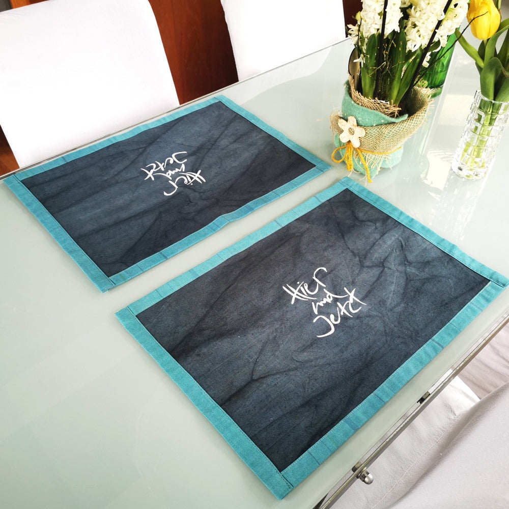 1 Tischset "Hier und Jetzt"