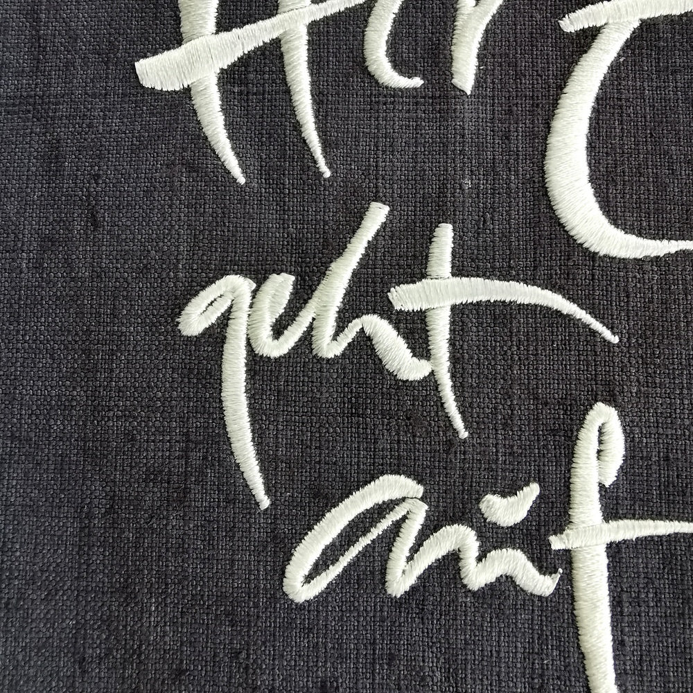 Tischläufer "Mein Herz geht auf" Schwarz