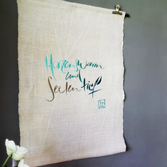 Haussegen "Herzenswarm und Seelentief"