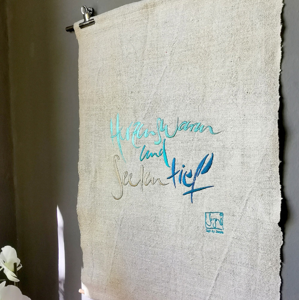 Haussegen "Herzenswarm und Seelentief"