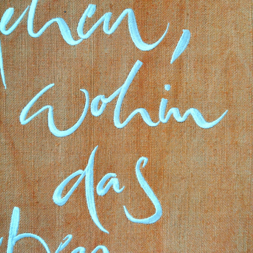 Haussegen "Gehen, wohin das Leben will."