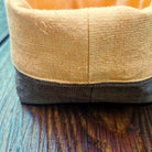 Brotkörbchen "Ich bin genährt" Braun/Orange