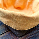 Brotkörbchen "Ich bin genährt" Braun/Orange