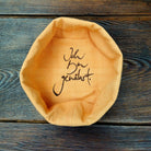 Brotkörbchen "Ich bin genährt" Braun/Orange