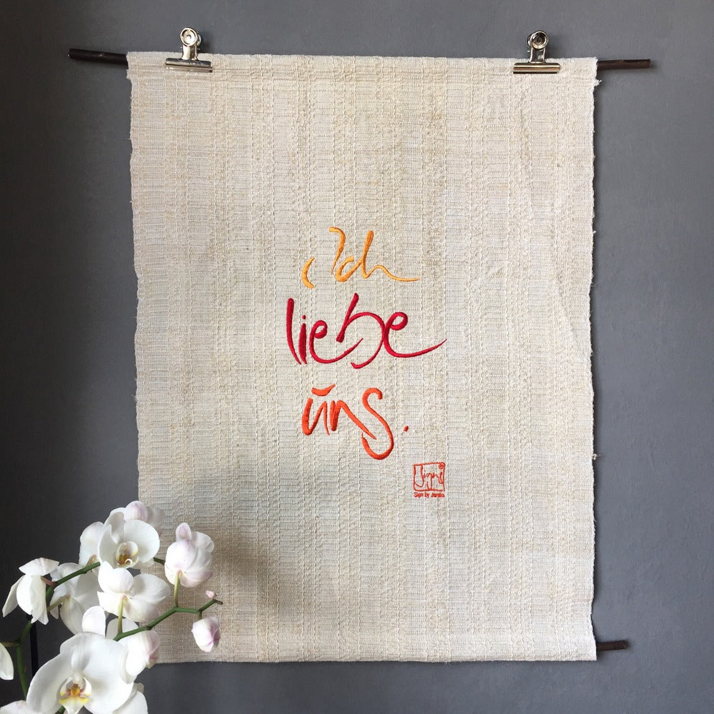 Haussegen "Ich liebe uns"