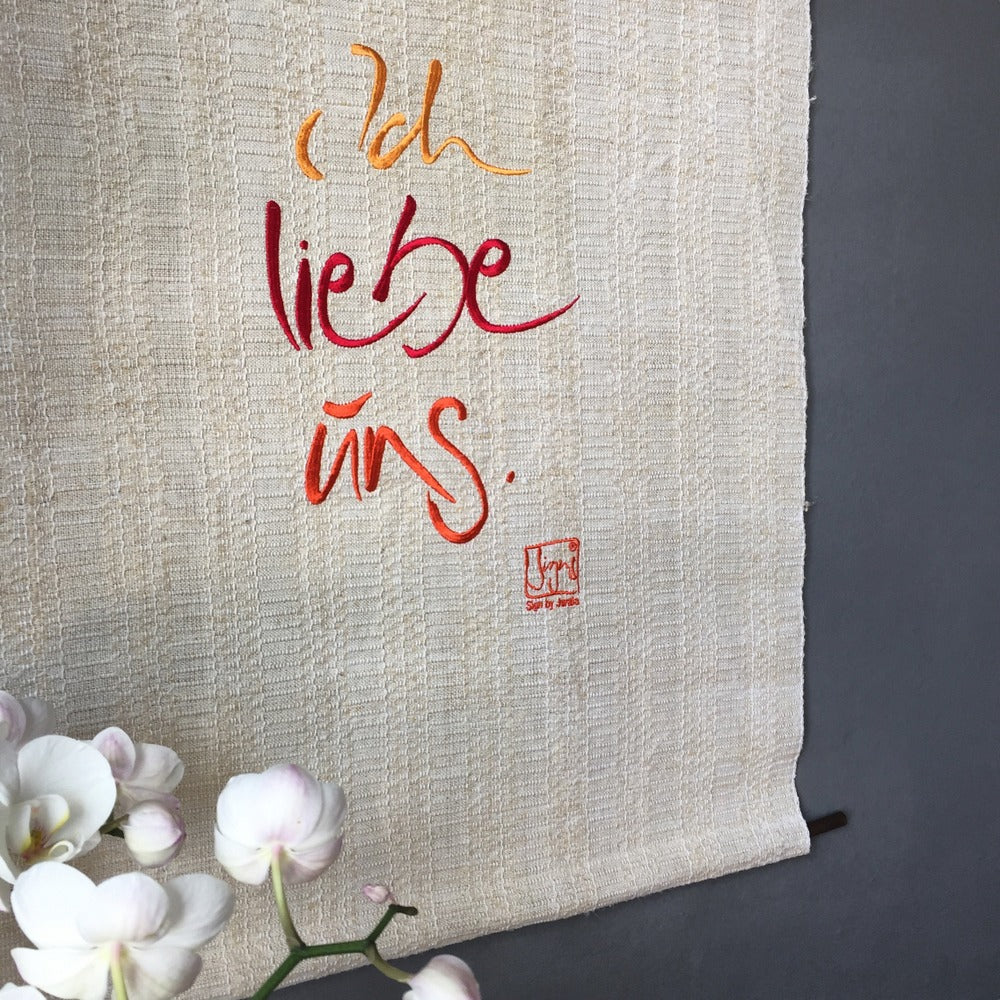 Haussegen "Ich liebe uns"