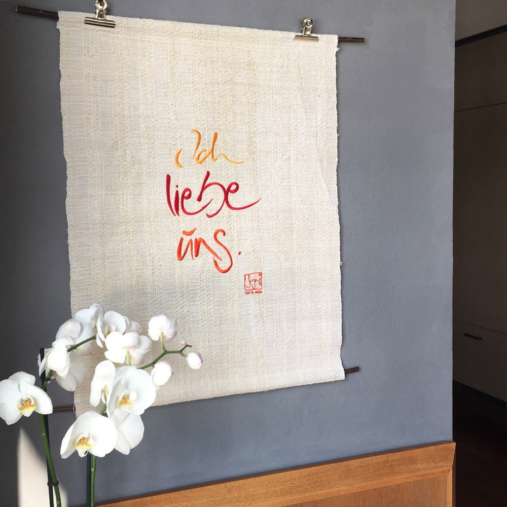 Haussegen "Ich liebe uns"