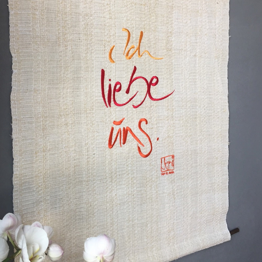 Haussegen "Ich liebe uns"