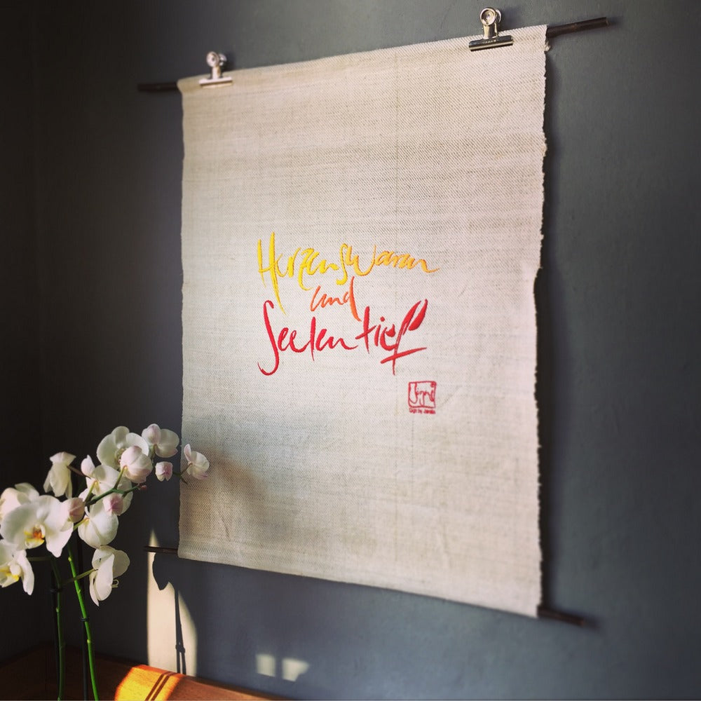 Haussegen "Herzenswarm und Seelentief"