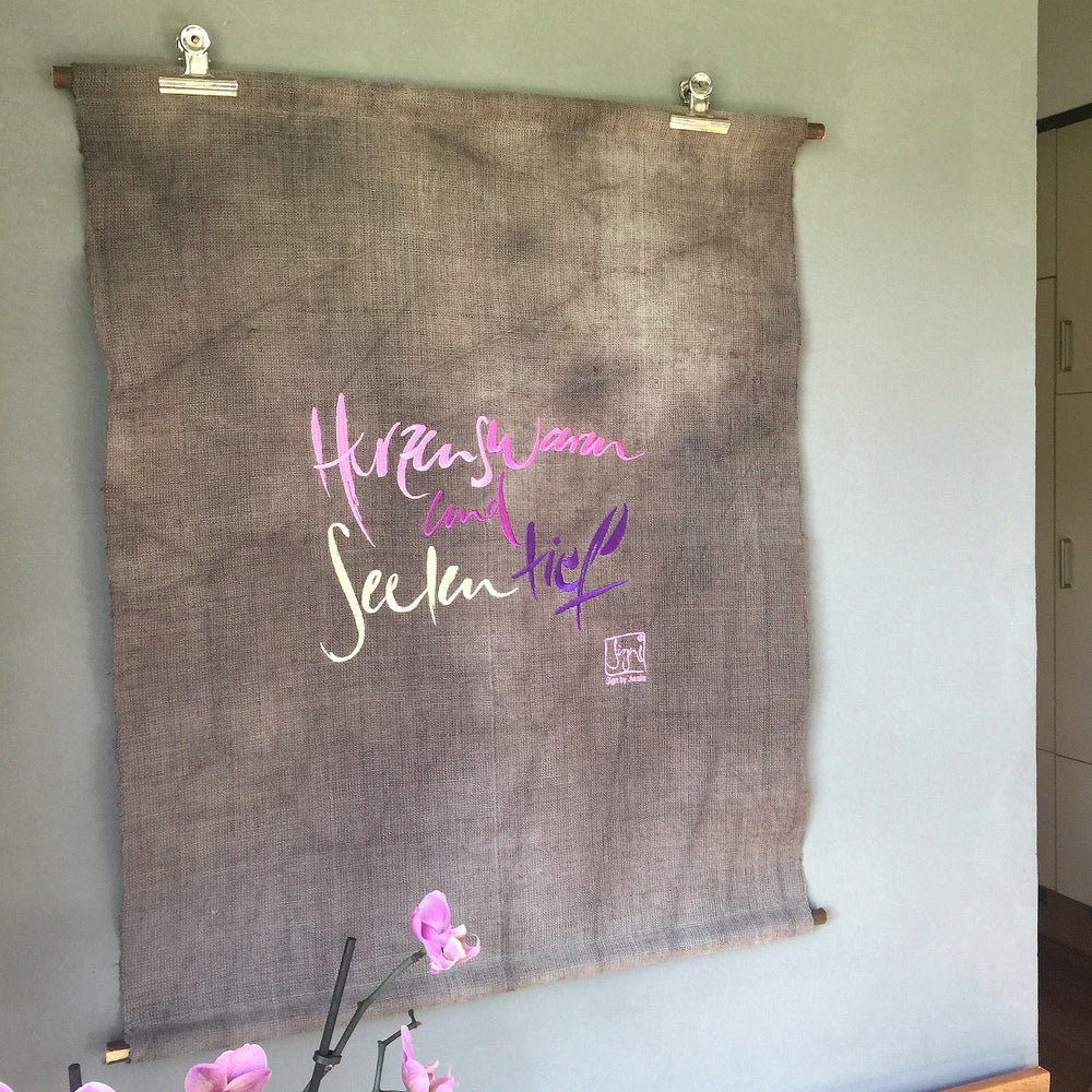 Haussegen "Herzenswarm und Seelentief"