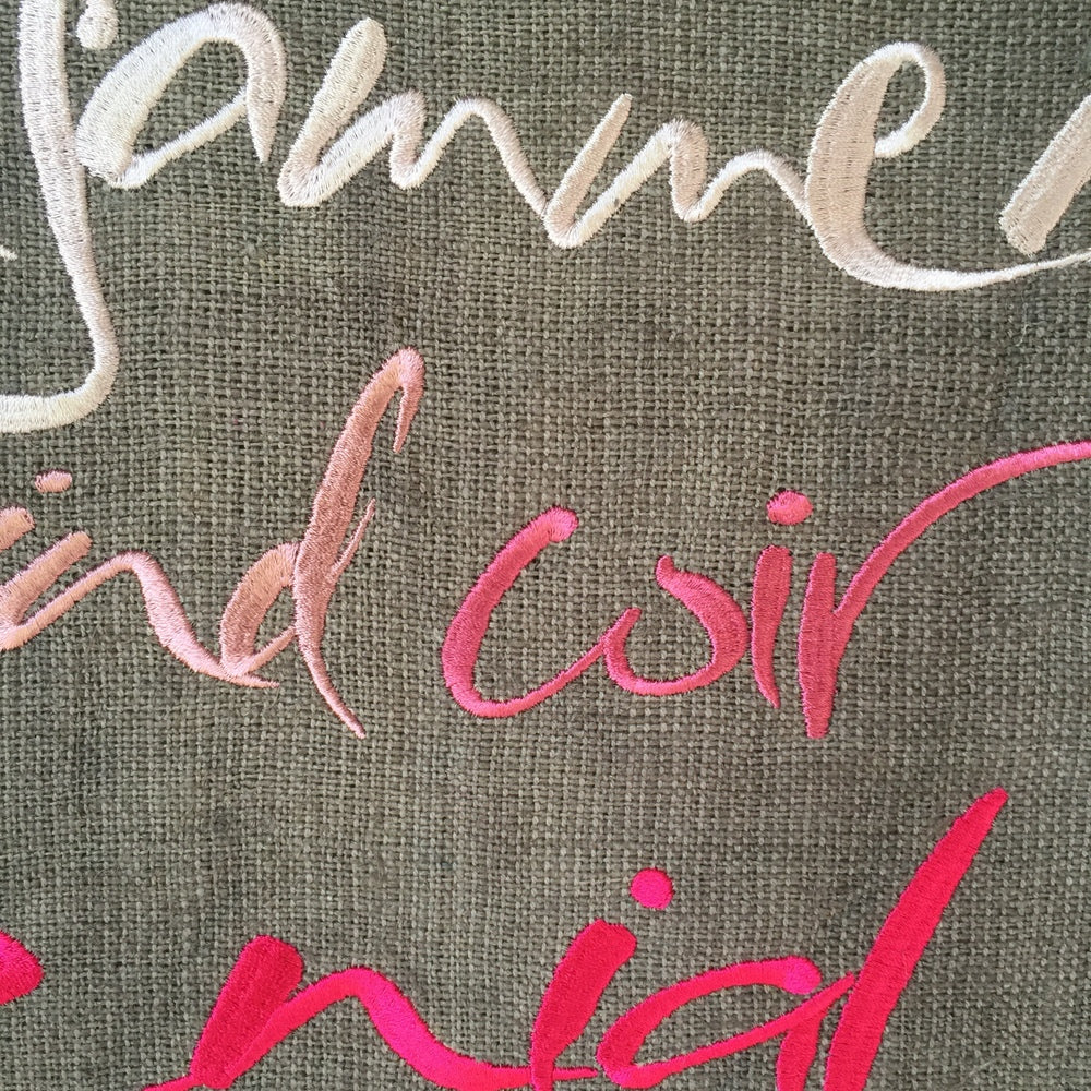 Haussegen "Zusammen sind wir genial"