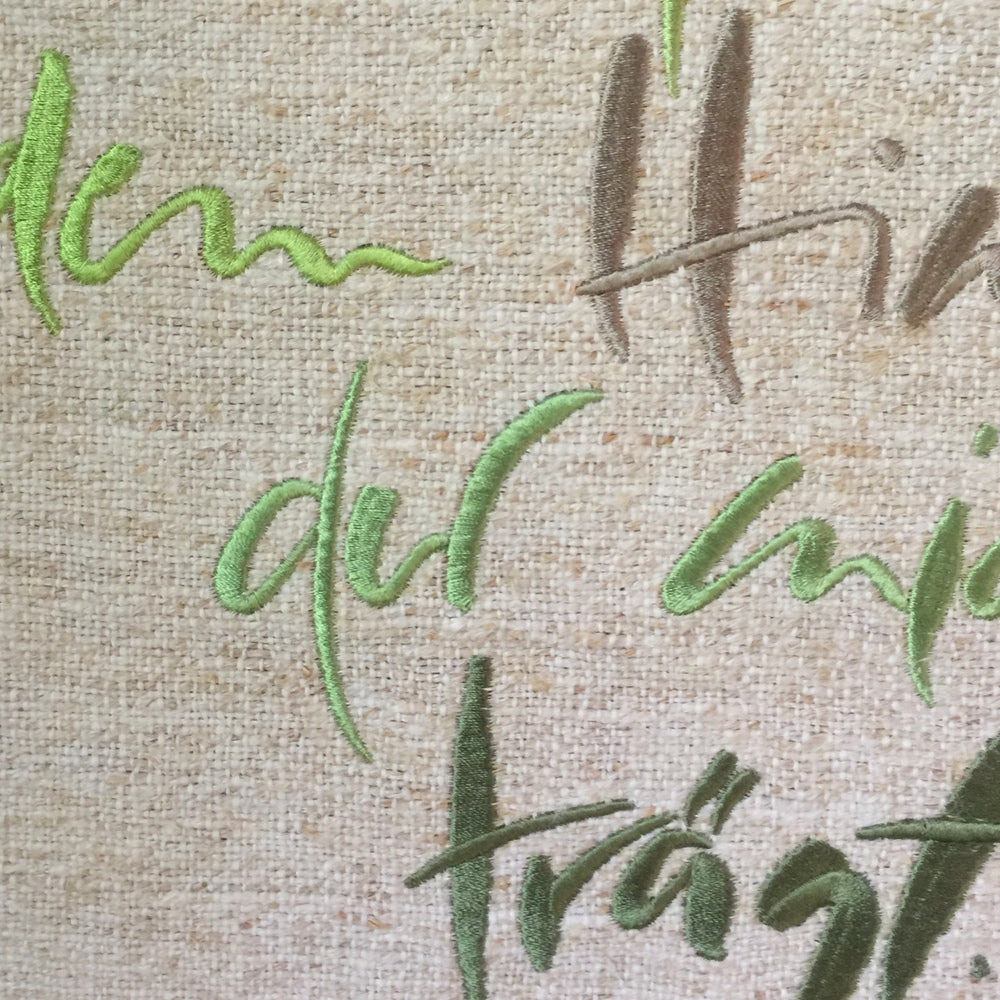 Haussegen "Ich vertraue dem Himmel..."