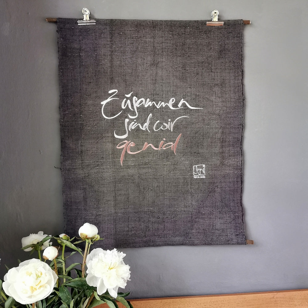 Haussegen "Zusammen sind wir genial