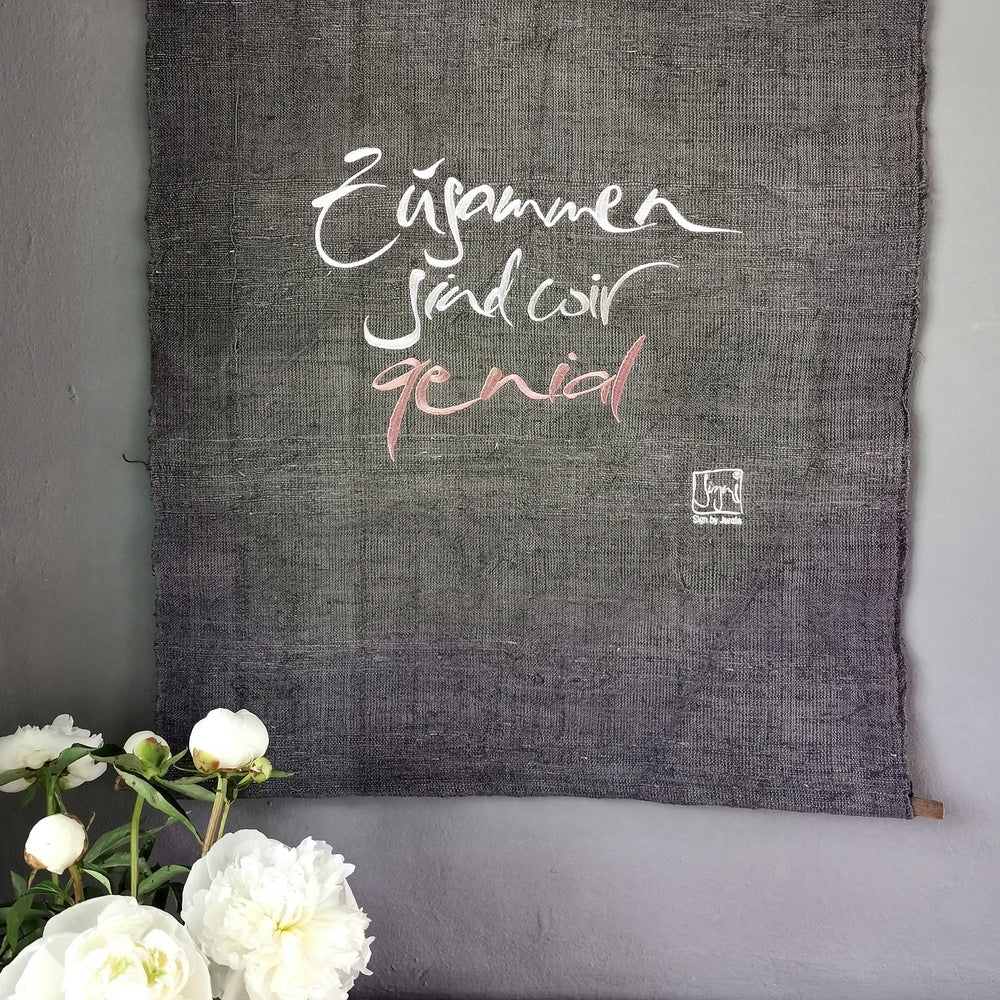 Haussegen "Zusammen sind wir genial