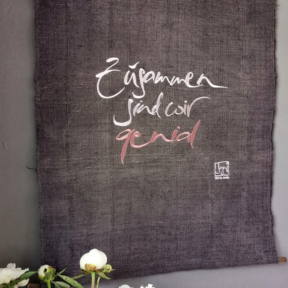 Haussegen "Zusammen sind wir genial