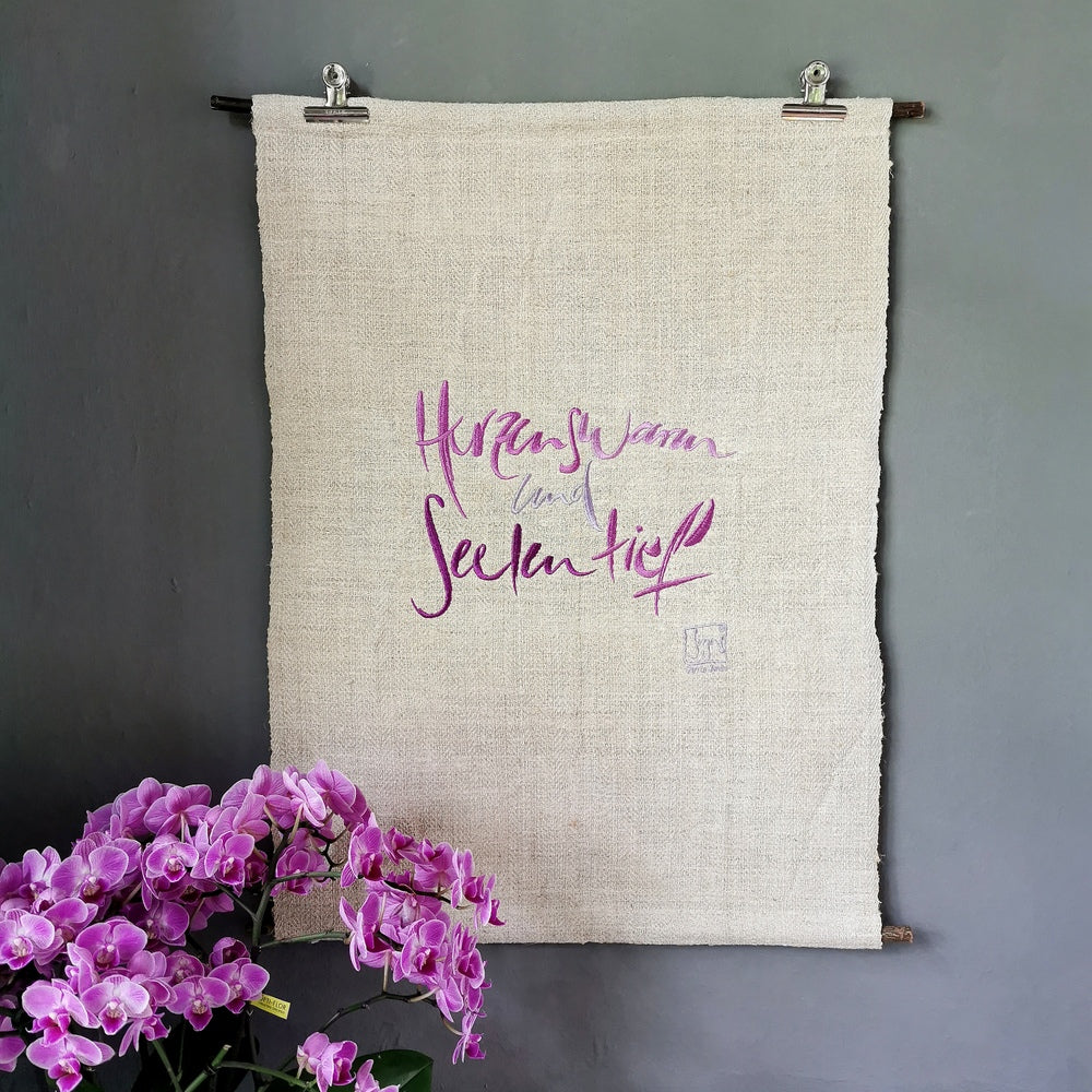 Haussegen "Herzenswarm und Seelentief"