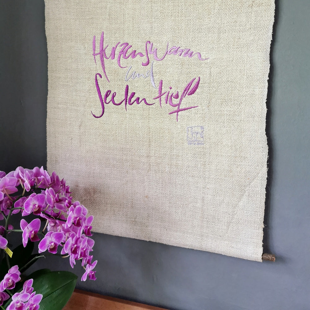 Haussegen "Herzenswarm und Seelentief"