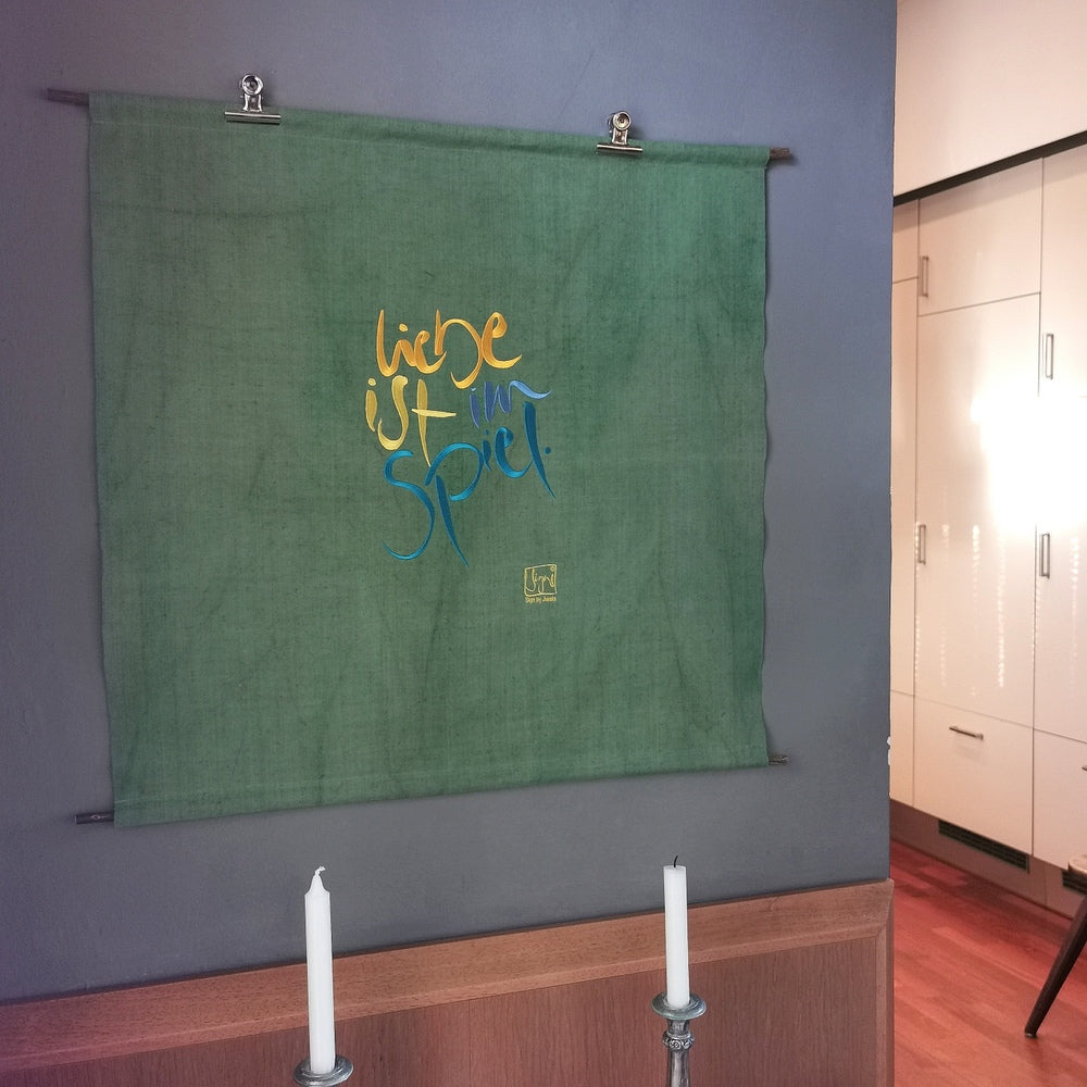 Haussegen "Liebe ist im Spiel"