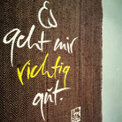 Haussegen "Es geht mir richtig gut."