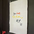 Haussegen "Ich bin eine Meisterin, die übt."