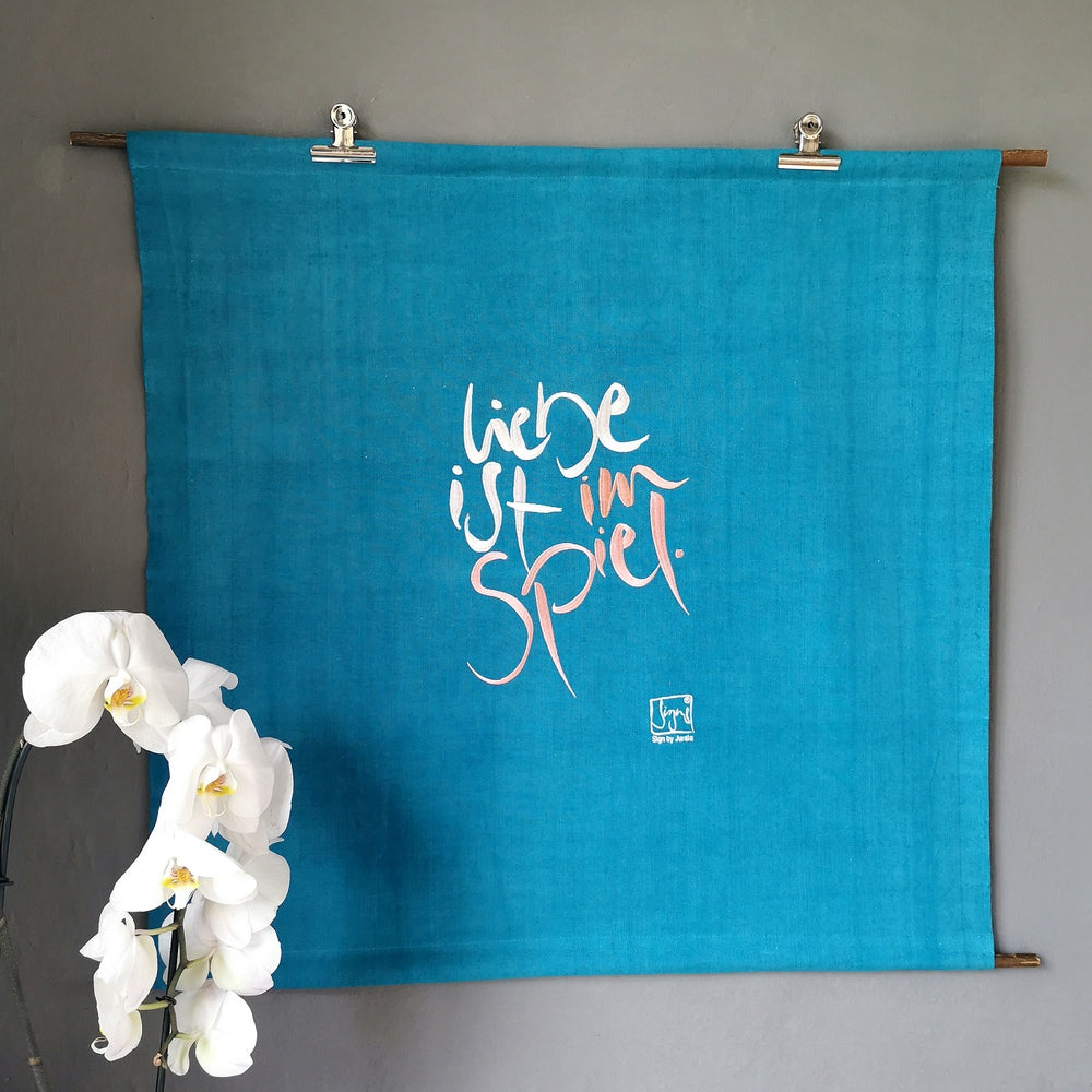 Haussegen "Liebe ist im Spiel"