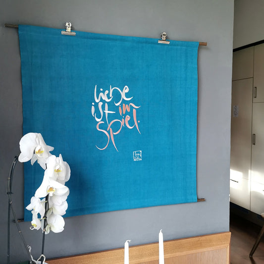 Haussegen "Liebe ist im Spiel"