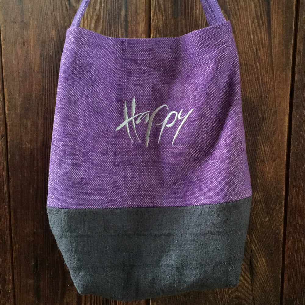 Shopper "Happy" Bauernleinen