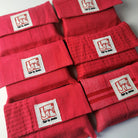 "Fingerzeige" SignKarten-Set "Himbeere" - Bauernleinen