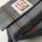 "Fingerzeige" SignKarten-Set "Anthrazit/gestreift" - Bauernleinen