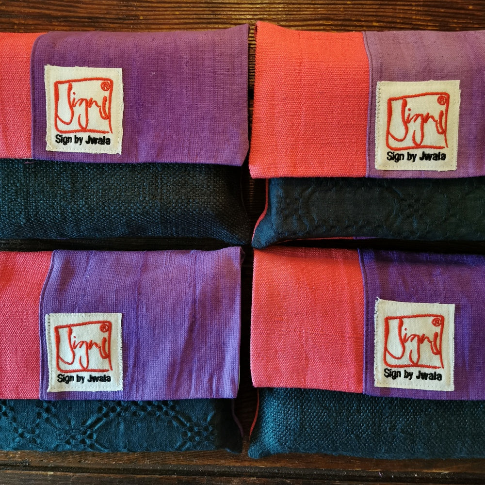 "Fingerzeige" SignKarten-Set "Pink/Lila/Schwarz" - Bauernleinen