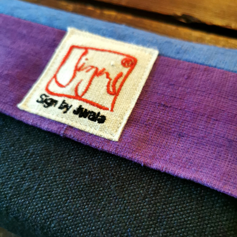 "Fingerzeige" SignKarten-Set "Schwarz/Blau/Lila" - Bauernleinen