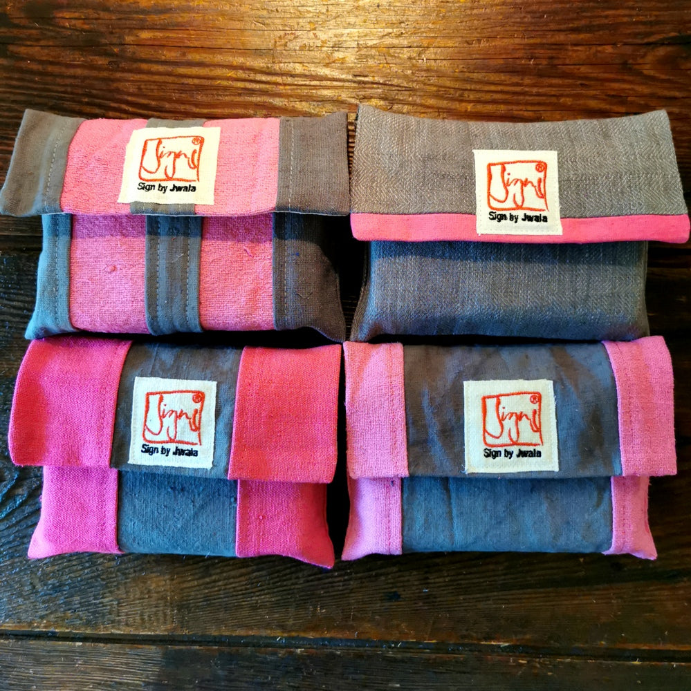 "Fingerzeige" SignKarten-Set "Pink/Grau" - Bauernleinen