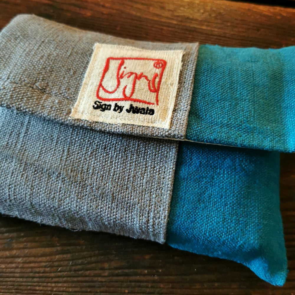 "Fingerzeige" SignKarten-Set "Türkis/Grau" - Bauernleinen