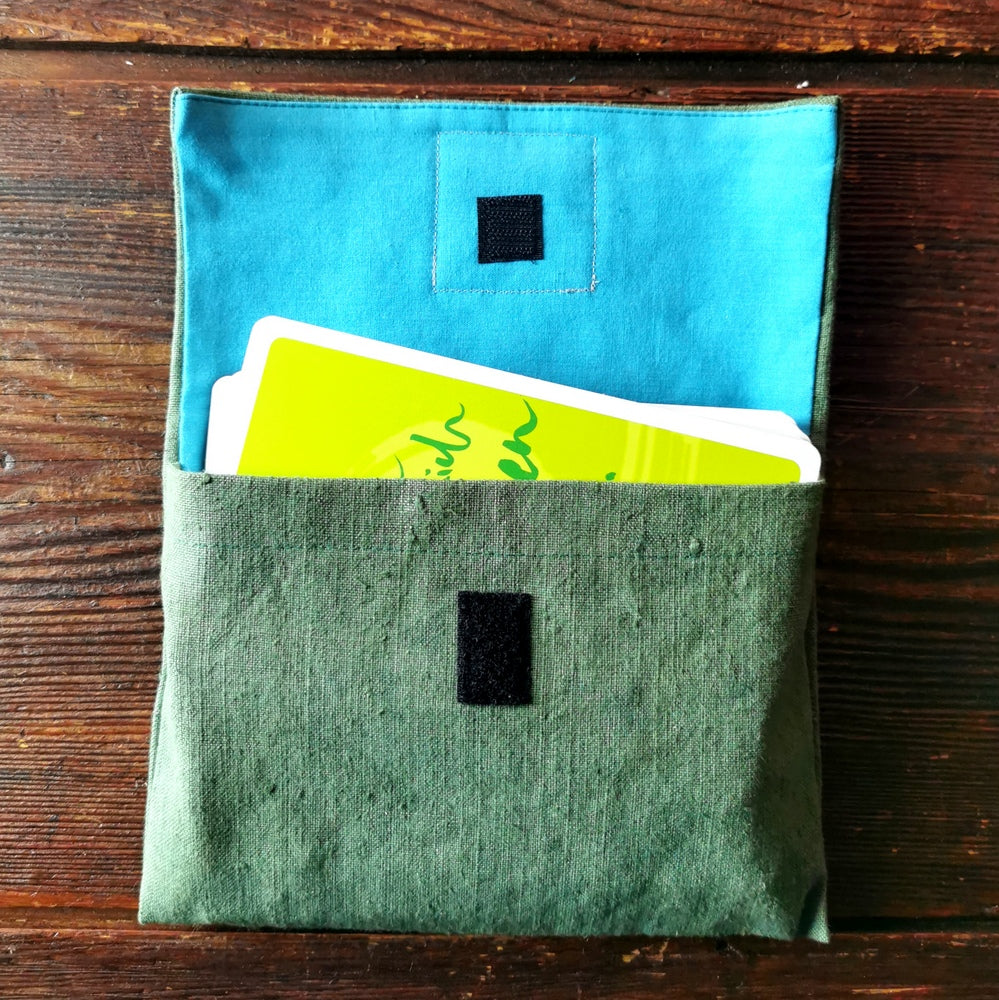 "Fingerzeige" SignKarten-Set "Grün/Türkis" - Bauernleinen