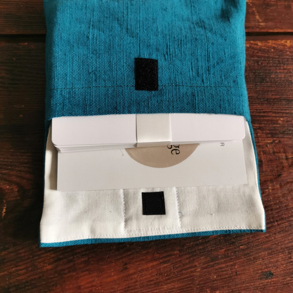 "Fingerzeige" SignKarten-Set "Petrol" Bauernleinen