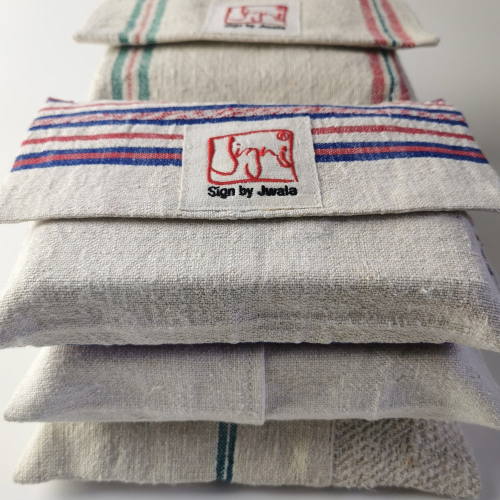 SignKarten-Set "Natur/Gestreift" + Nuss