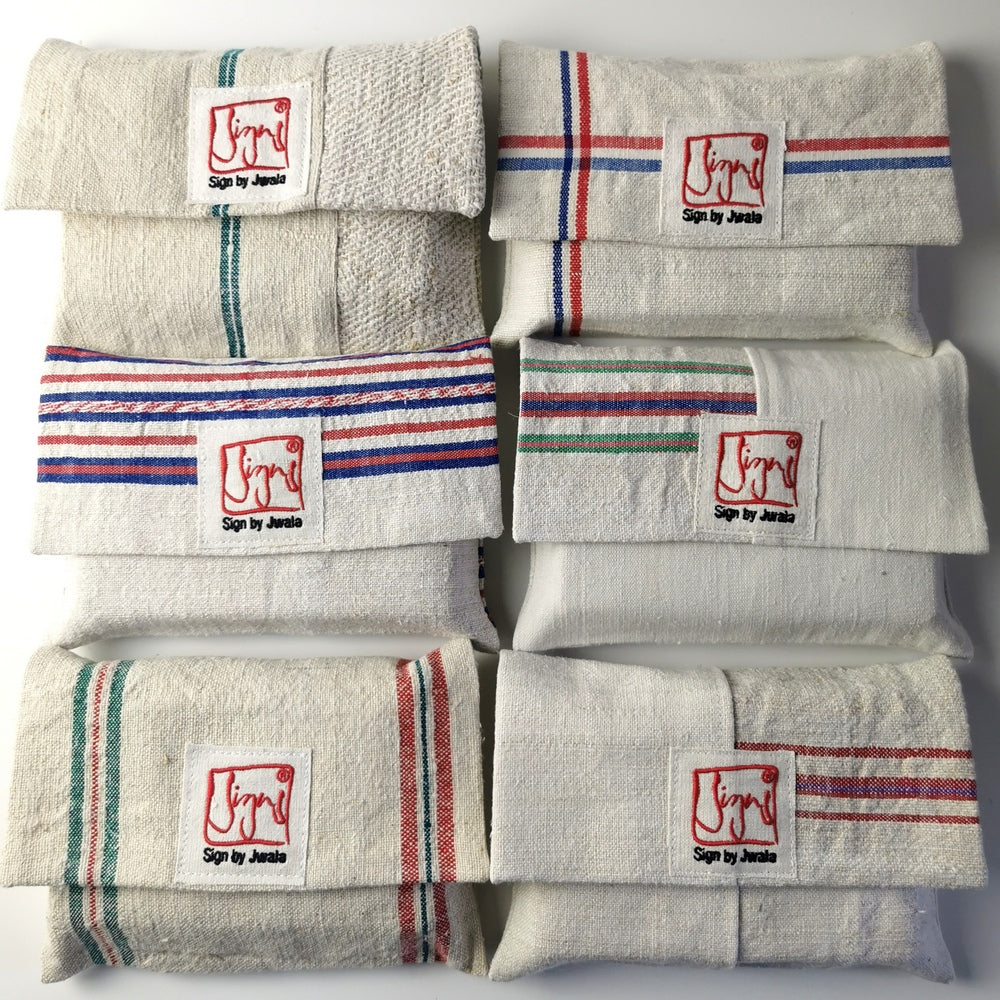 SignKarten-Set "Natur/Gestreift" + Nuss