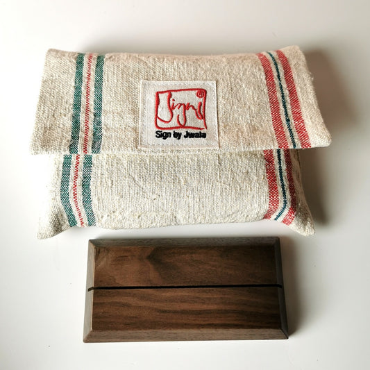 SignKarten-Set "Natur/Gestreift" + Nuss