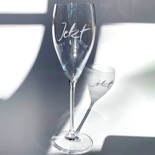 Champagner-Glas "Jetzt"