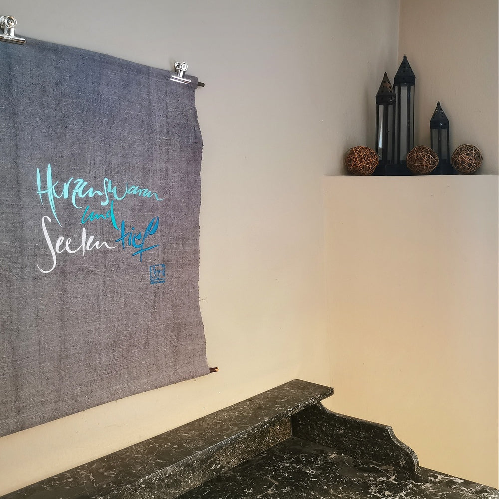 Haussegen "Herzenswarm und Seelentief"