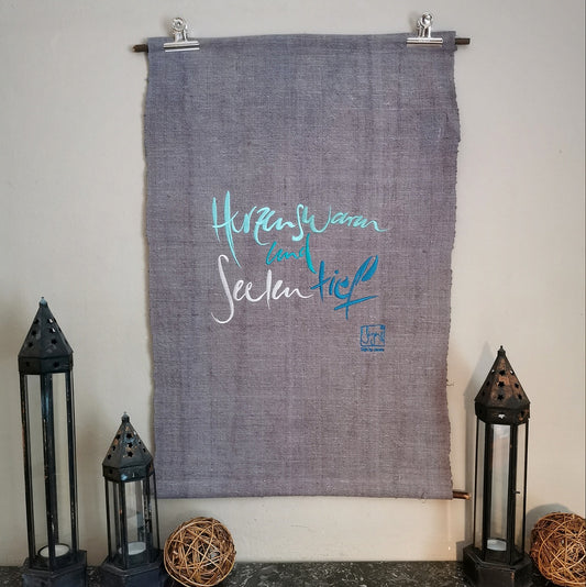 Haussegen "Herzenswarm und Seelentief"