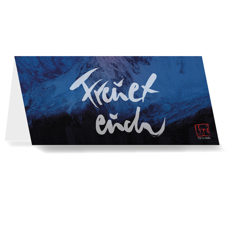 Klappkarte „Freuet euch"