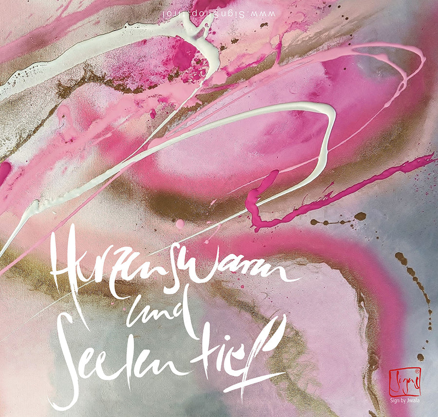 Klappkarte „Herzenswarm und Seelentief"