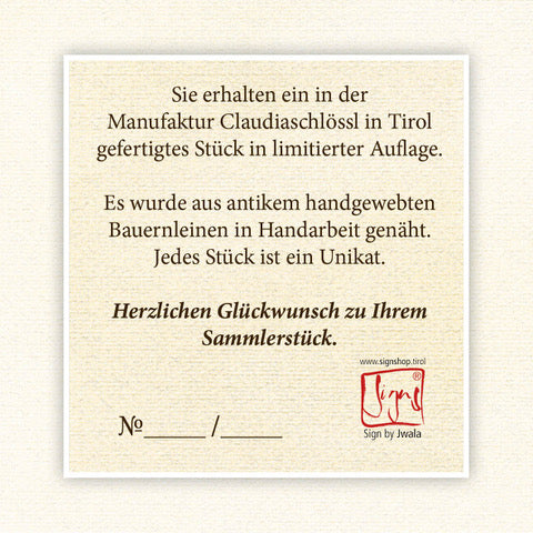 SignKarten-Set "Orange" mit Fransen