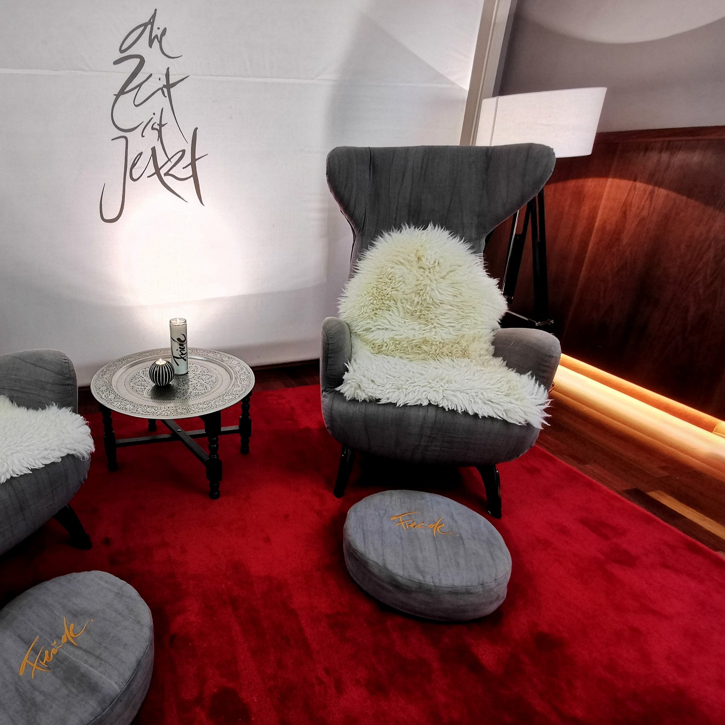 Wandtattoo "die Zeit ist Jetzt" - Graphit