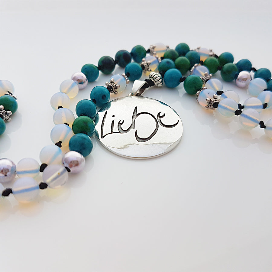 Liebe-Mala (Chrysokoll/Rek. Mondstein)